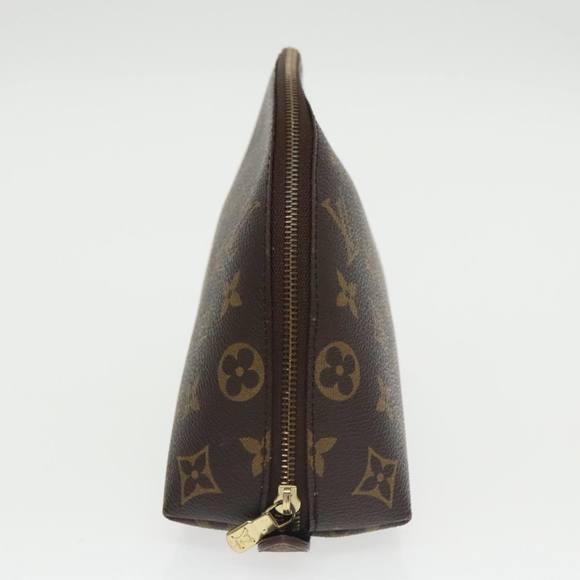 LOUIS VUITTON Monogram Trousse Demi Ronde Cosmetic Pouch M47520 LV Auth 100585 - Picture 4 of 16